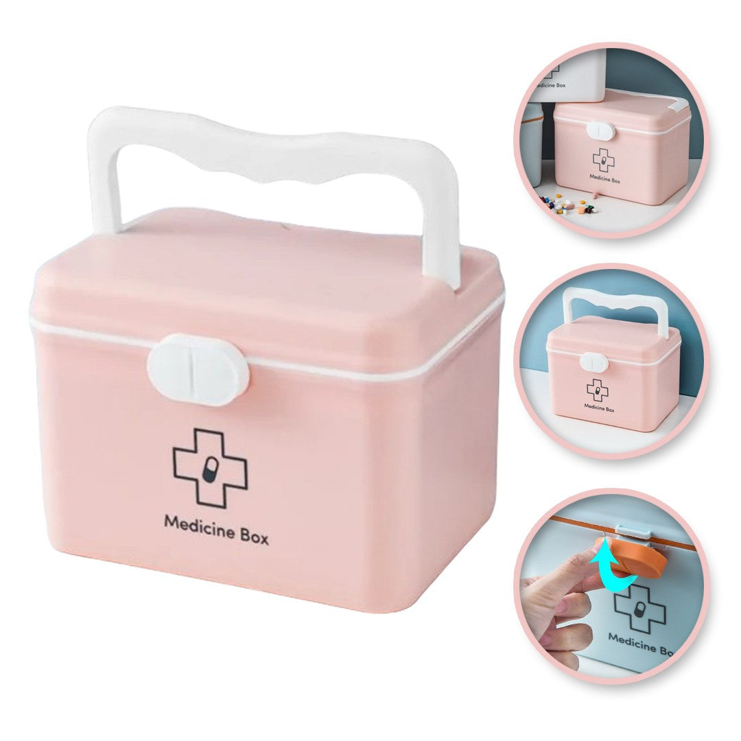 ECARLA Organizer vaistams CB28R - Rožinis