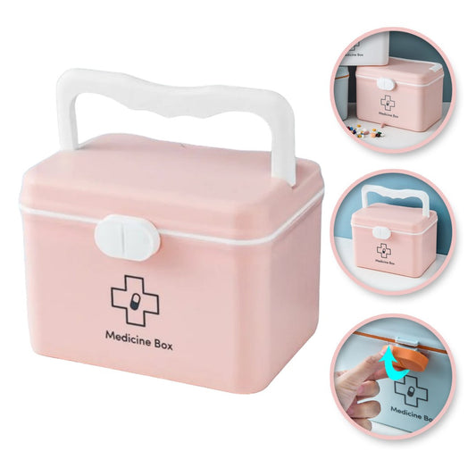 ECARLA Organizer vaistams CB28R - Rožinis