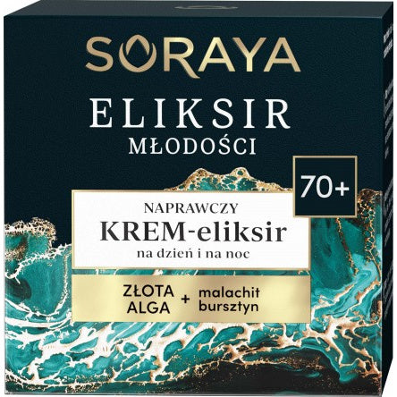 Soraya Jaunystės eliksyras 70+ Atkuriamasis kremas-eliksyras dienai ir nakčiai 50ml