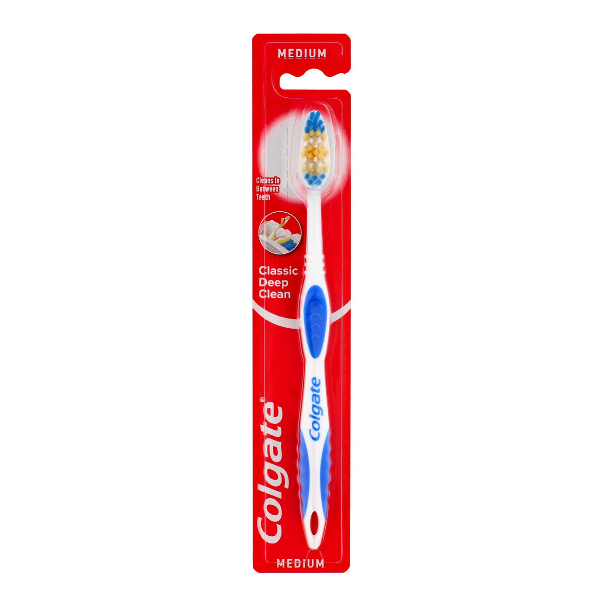 Colgate Classic vidutinio kietumo šepetėlis - mišrios spalvos 1 vnt.