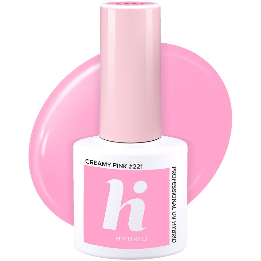 HI HYBRID Hibridinis lakas Sport #221 Creamy Pink 5 ml