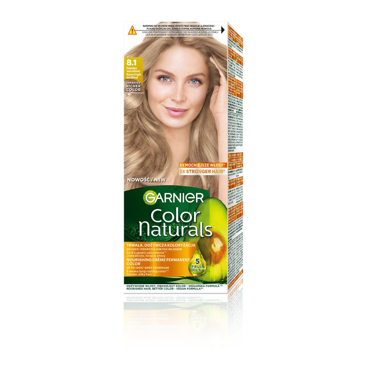 GARNIER Color Naturals Spalva nr 8.1 - Pelenų Šviesus Blondinas