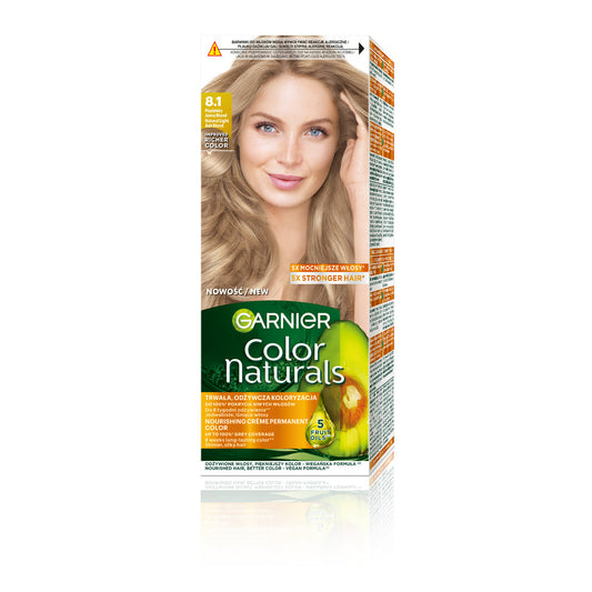 GARNIER Color Naturals Spalva nr 8.1 - Pelenų Šviesus Blondinas