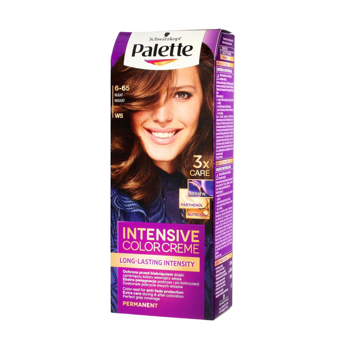 Palette Intensive Color Creme Kremas koloryzujący nr 6-65 (W5) - nugat  1op.