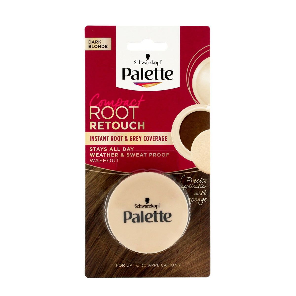 Palette Root Retouch Kompaktinis Korektorius šaknų retušavimui - Tamsus Šviesus 3g