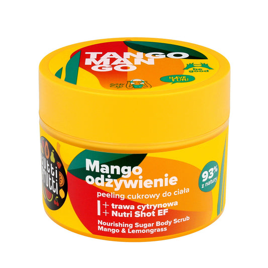 TUTTI FRUTTI Maitinamo cukraus šveitiklis kūnui Mango ir Citrinžolė 300 g