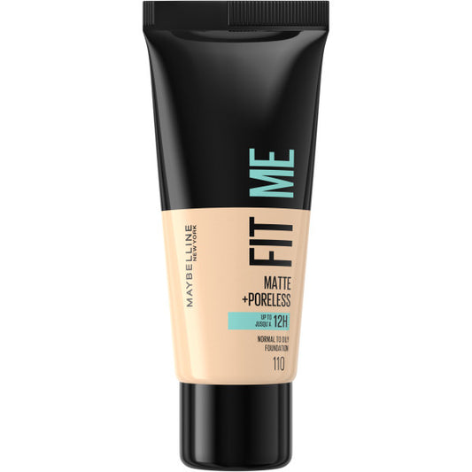 MAYBELLINE Fit Me! Matinis makiažo pagrindas nr. 110 Porcelianas 30ml