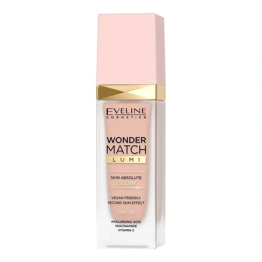 EVELINE Wonder Match Lumi švytintis makiažo pagrindas nr. 10 Vanilla 30 ml