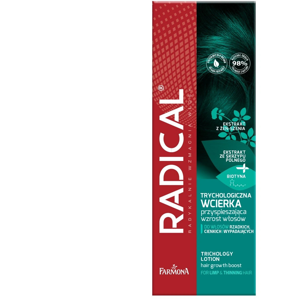 RADICAL Trichologinė priemonė plaukų augimui skatinti 100 ml