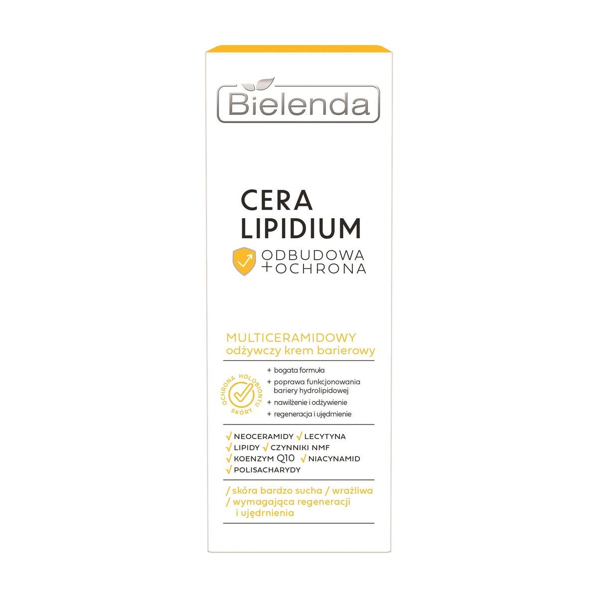 BIELENDA Cera Lipidium Atkūrimas + Apsauga Multiceramidinis maitinantis barjerinis kremas 50 ml