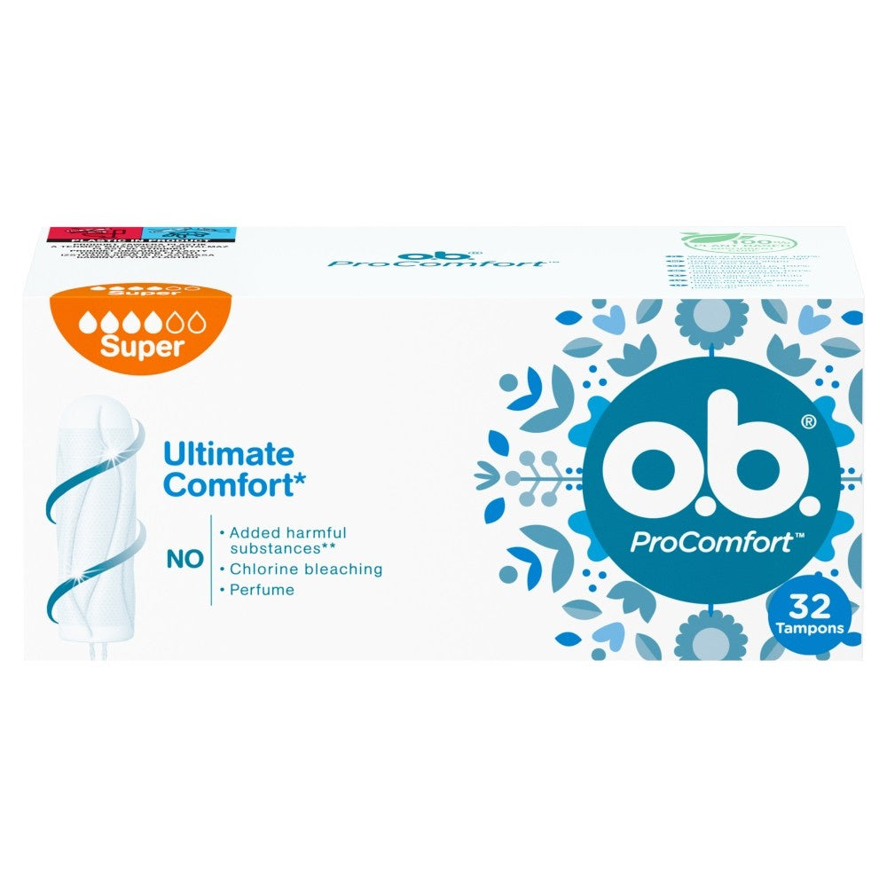 O.B.ProComfort Ultimate Super komfortiniai tamponai 1 pakuotė - 32 vnt.