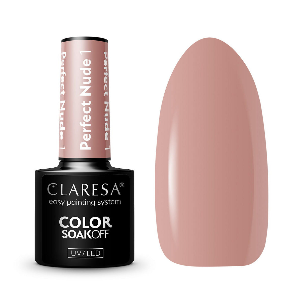 CLARESA Hibridinis lakas Perfect Nude nr 1 5g