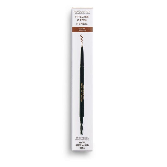 REVOLUTION Precise Brow Pencil Dvipusė antakių pieštukas Light Brown