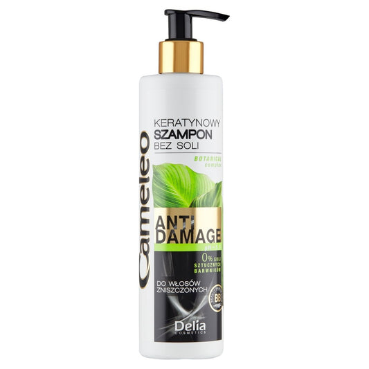 DELIA COSMETICS CAMELEO ANTI DAMAGE Keratininis šampūnas be druskos 250 ml