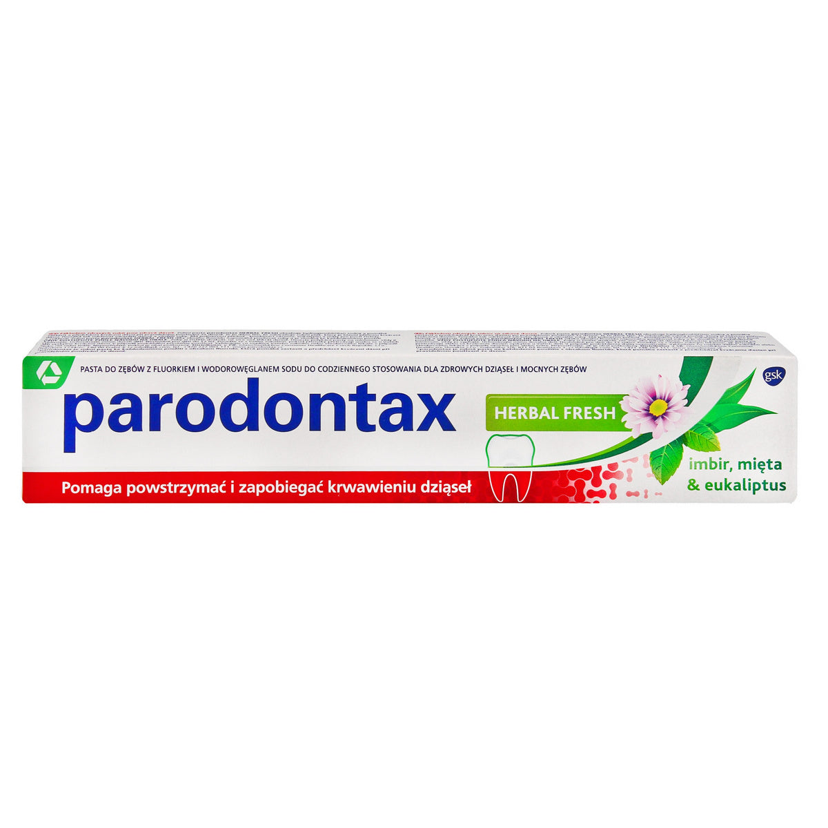 GSK Parodontax Dantų pasta Herbal Fresh - 75ml