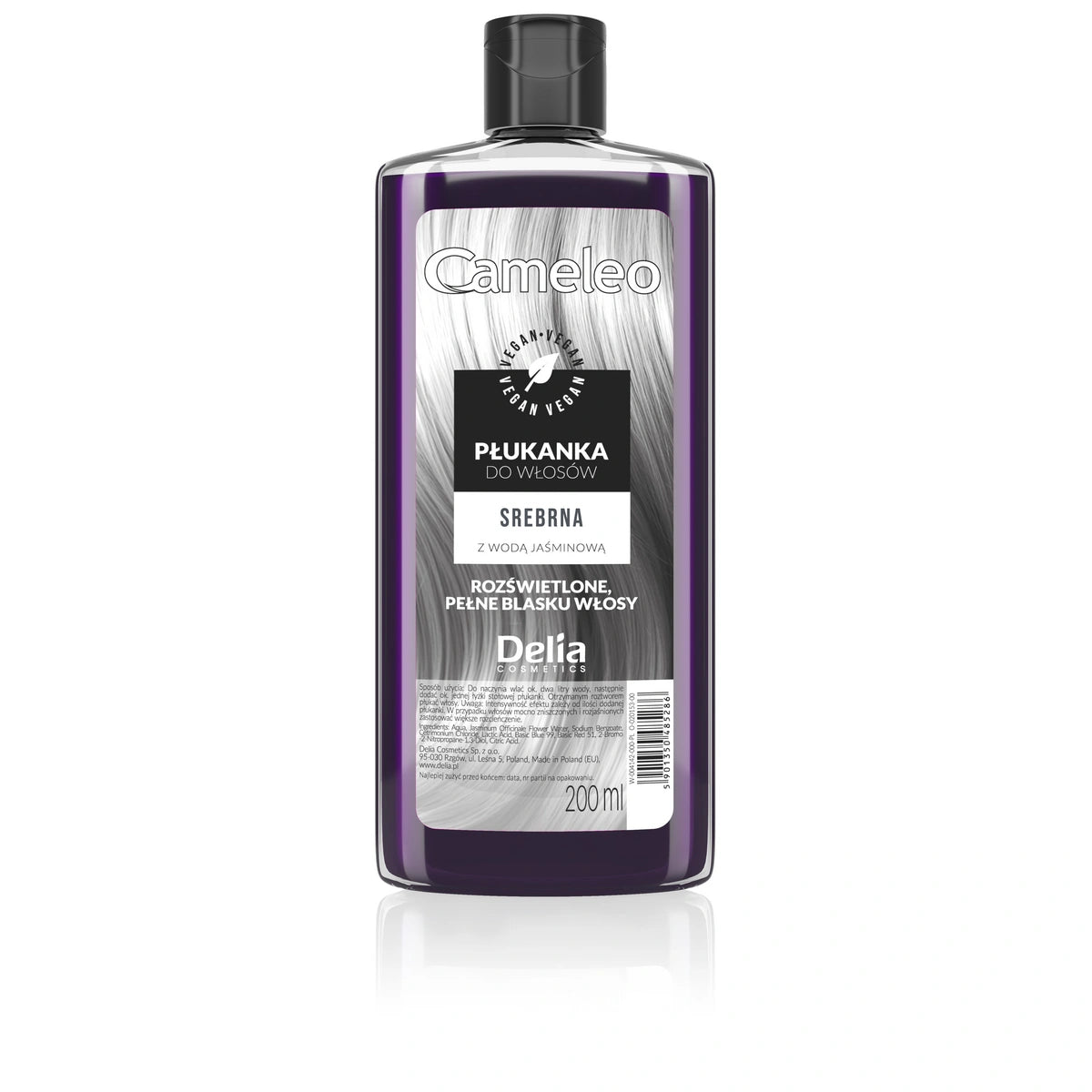 DELIA Cameleo Sidabrinė plaukų skalavimo priemonė su jazminų vandeniu 200 ml