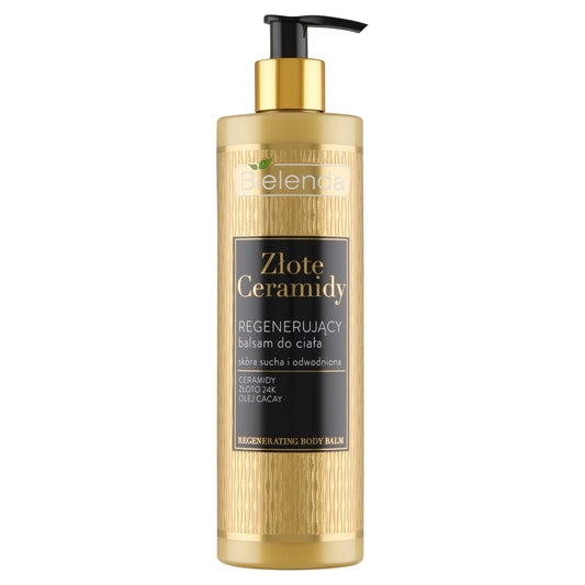 BIELENDA Auksiniai Ceramidai Regeneruojantis Kūno Balsamas - sausai ir dehidratuotai odai 400ml