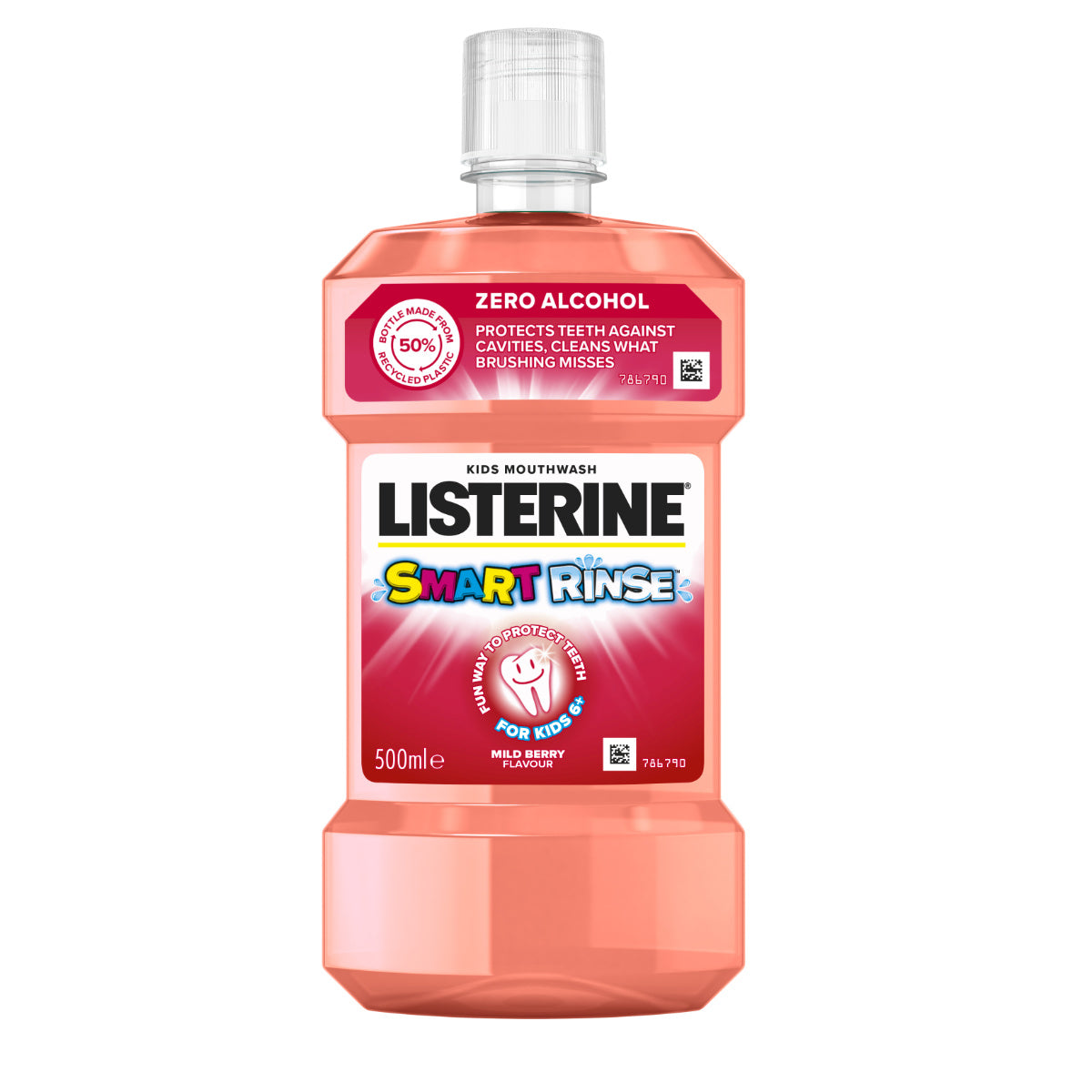 LISTERINE Smart Rinse Mild Berry Burnos skalavimo skystis 500 ml