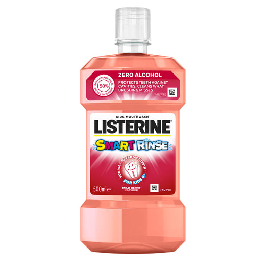 LISTERINE Smart Rinse Mild Berry Burnos skalavimo skystis 500 ml