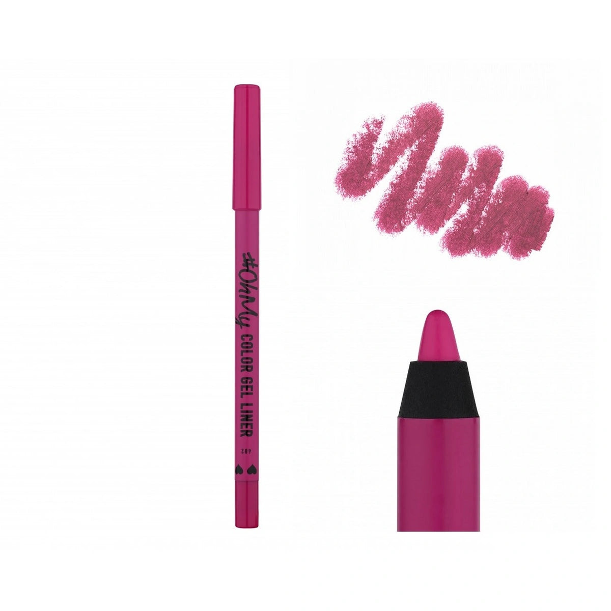 LAMEL OhMy Gelinė akių pieštukė Color Gel Liner nr 402 - Fuksija 1.4g