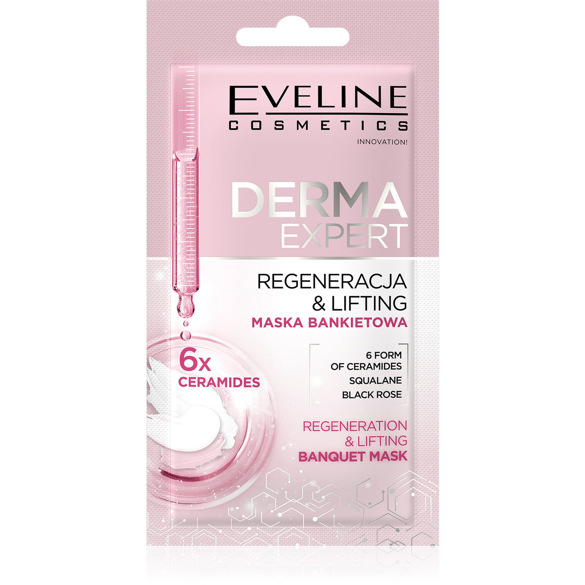 EVELINE Derma Expert Banketinė kaukė - regeneracija ir liftingas 8 ml
