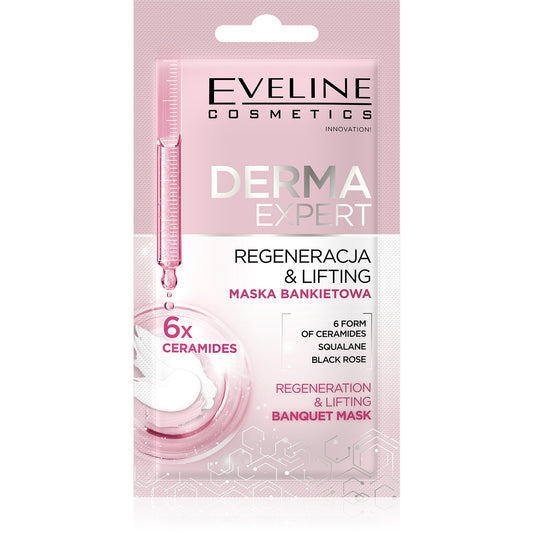EVELINE Derma Expert Banketinė kaukė - regeneracija ir liftingas 8 ml