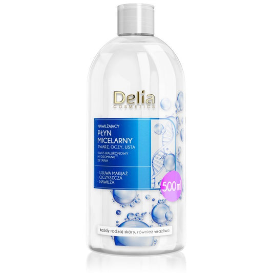 DELIA COSMETICS Drėkinantis micelinis skystis 500ml