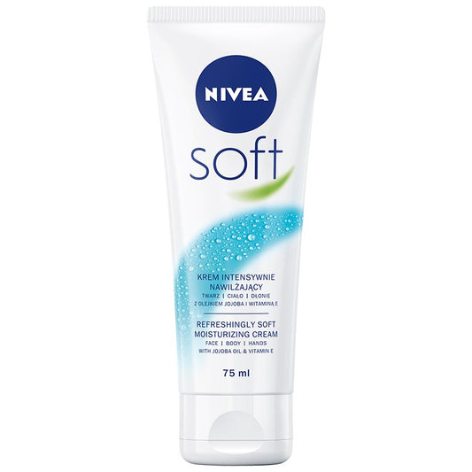 NIVEA Soft Kremas intensyviai drėkinantis su jojobos aliejumi ir vitaminu E 75 ml
