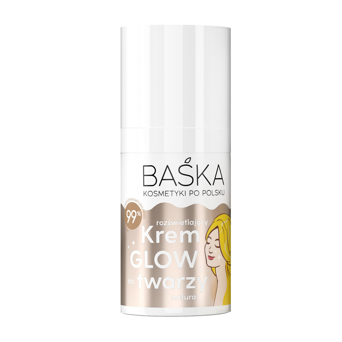 BAŚKA Veido kremas - GLOW Natural 30 ml