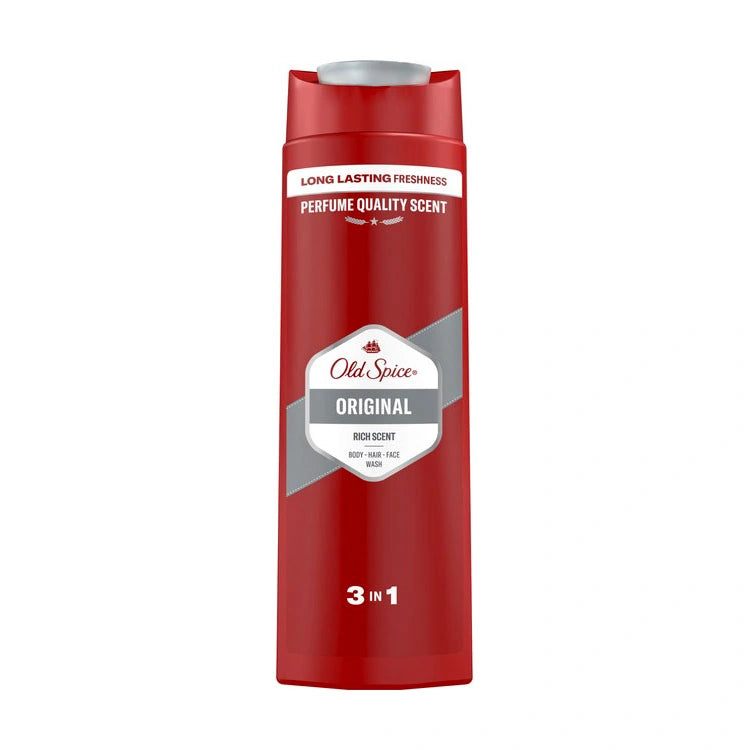 OLD SPICE Original Dušo gelis ir šampūnas vyrams 3w1 400 ml