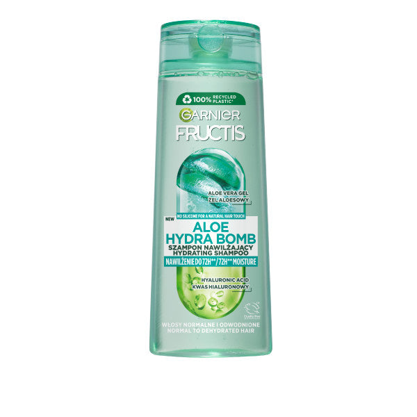 GARNIER Fructis Aloe Hydra Bomb Drėkinamasis šampūnas sausiems plaukams 400 ml