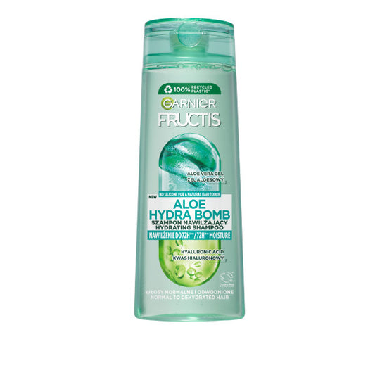 GARNIER Fructis Aloe Hydra Bomb Drėkinamasis šampūnas sausiems plaukams 400 ml