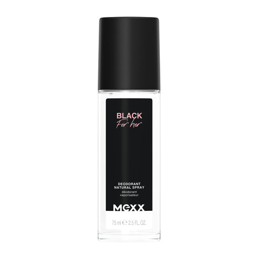 MEXX Natūralus dezodorantas purškiklis Black for Her 75 ml