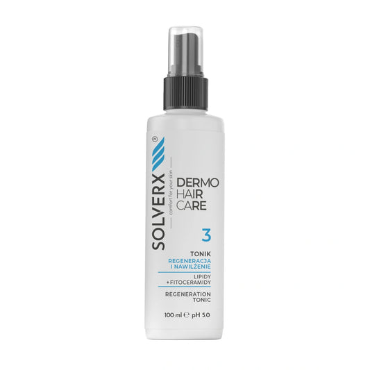 SOLVERX Dermo Hair Plaukų tonikas Regeneracija ir drėkinimas 100 ml
