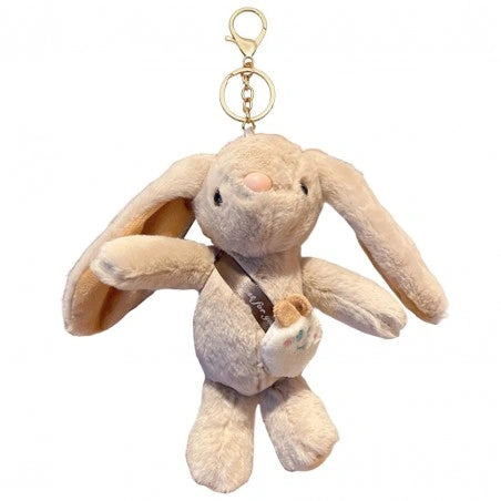 ECARLA Raktų pakabukas - Pūkuotas, pliušinis, bežinis kiškis