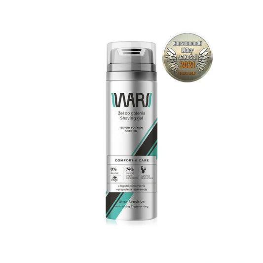 Wars Expert for Men Skustuvo gelis Comfort & Care - Aloe Vera&Opuntia 200ml
