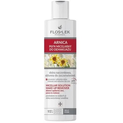 FLOSLEK Arnica Micelinio skystis makiažo valymui jautriai odai 225 ml