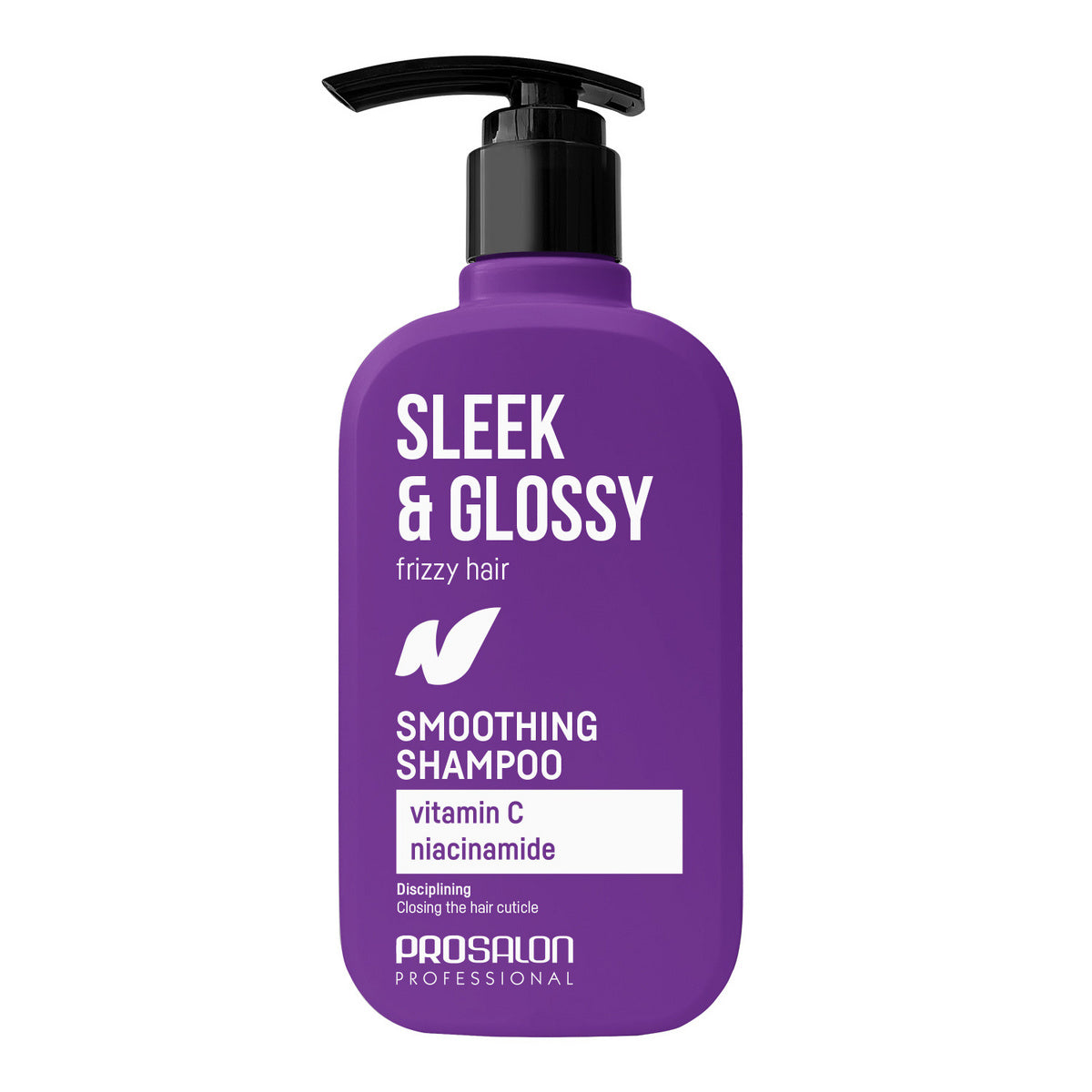 PROSALON Sleek & Glossy Išlyginamasis šampūnas plaukams 375 ml