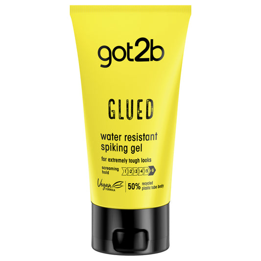 GOT2B Vandeniui atsparus plaukų stilizavimo gelis Glued - ekstremalus stiprumas 150ml