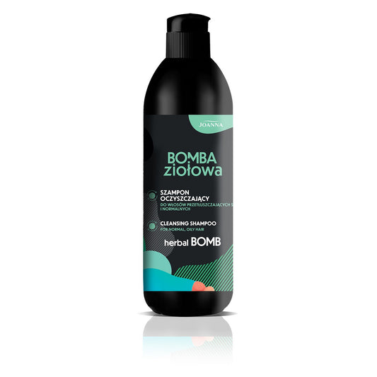 JOANNA Žolelių bomba valomas šampūnas riebiai ir normalioms plaukams 500 ml