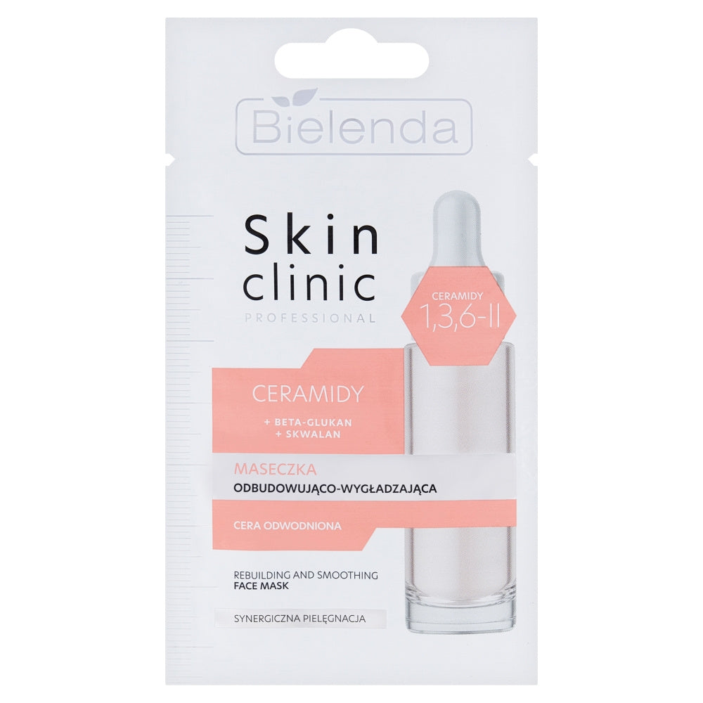 BIELENDA Skin Clinic Professional Ceramidų Atkuriamoji ir Lygiuojanti Kaukė 8 g