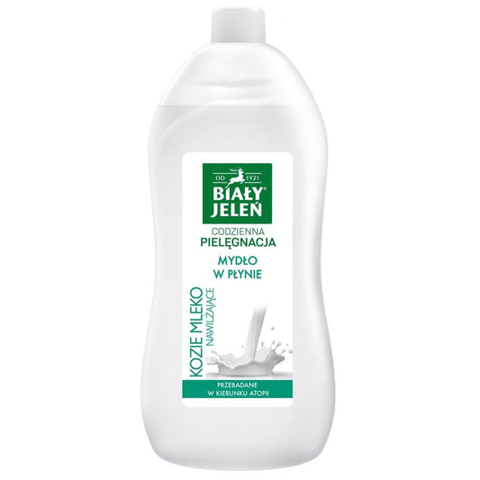 Baltasis Elnias Skystas hipoalerginis muilas Ožkos pienas - atsarginė 1L