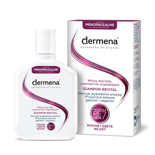 DERMENA Revital Drėkinantis - Atkuriantis Šampūnas Brandžiai, Pernelyg Krentančioms Plaukams 200ml