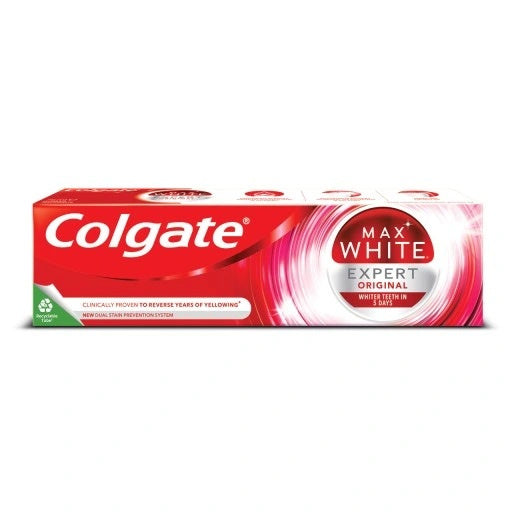 COLGATE Max White Expert Original Dantų pasta su profesionaliu balinimo ingredientu 75 ml