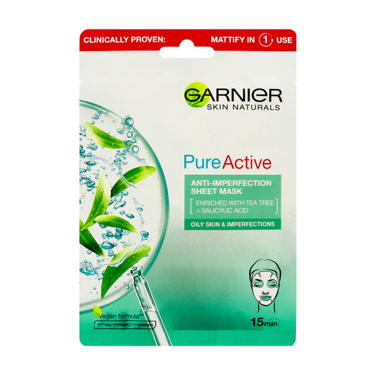 GARNIER Skin Naturals Czysta Skóra Oczyszčianti Maska ant audinio prieš nedoskonałości 23g