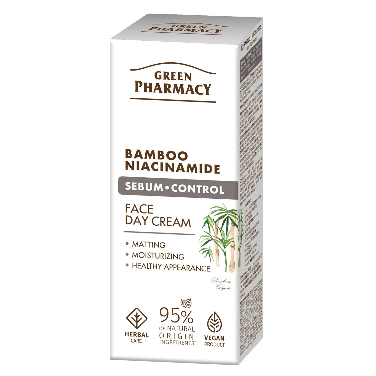 GREEN PHARMACY Bambus + Niacynamid Dieninis veido kremas 50 ml
