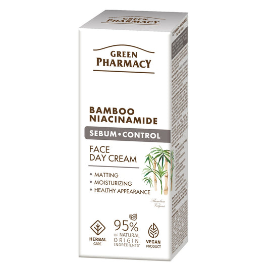 GREEN PHARMACY Bambus + Niacynamid Dieninis veido kremas 50 ml