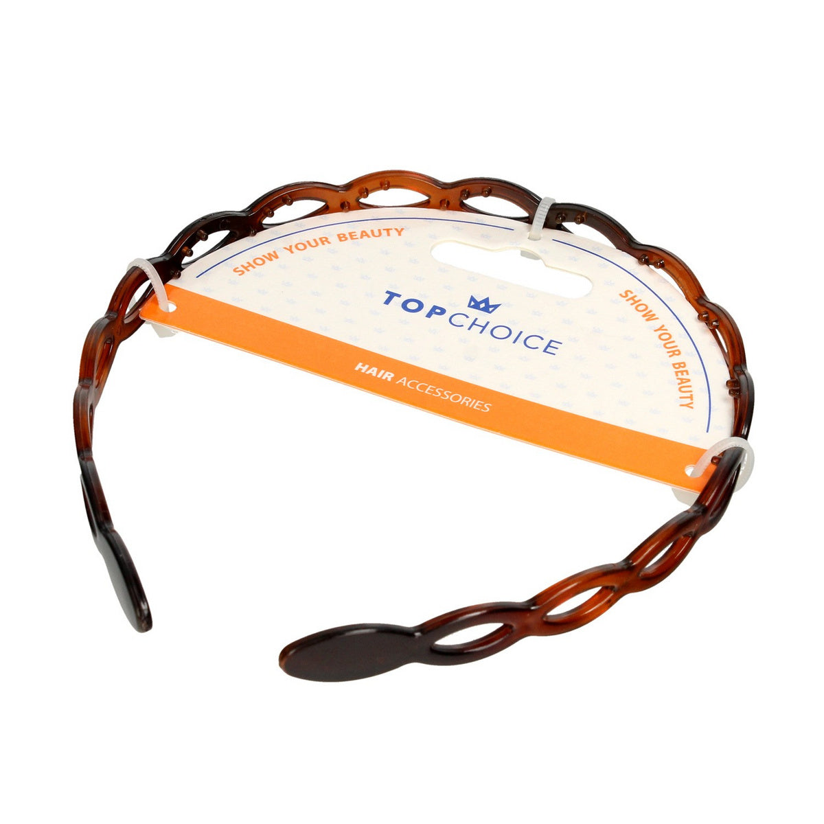 Top Choice Plaukų juosta gintarinė