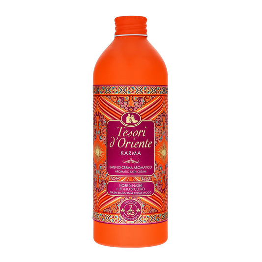 TESORI D'ORIENTE Kreminis vonios skystis Karma - Nashi gėlė & Kedro medis 500ml