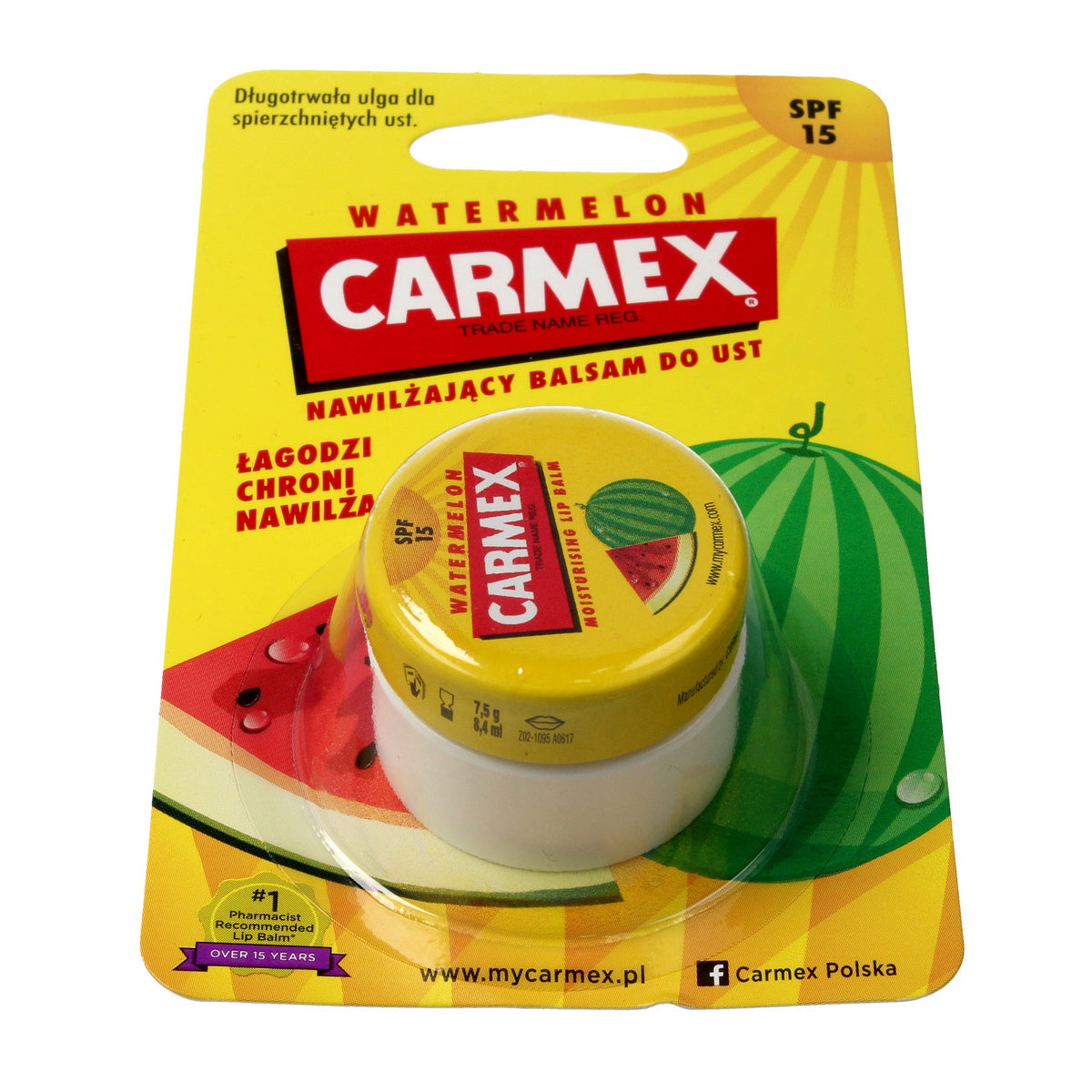 Carmex Drėkinantis lūpų balzamas Watermelon 7.5g